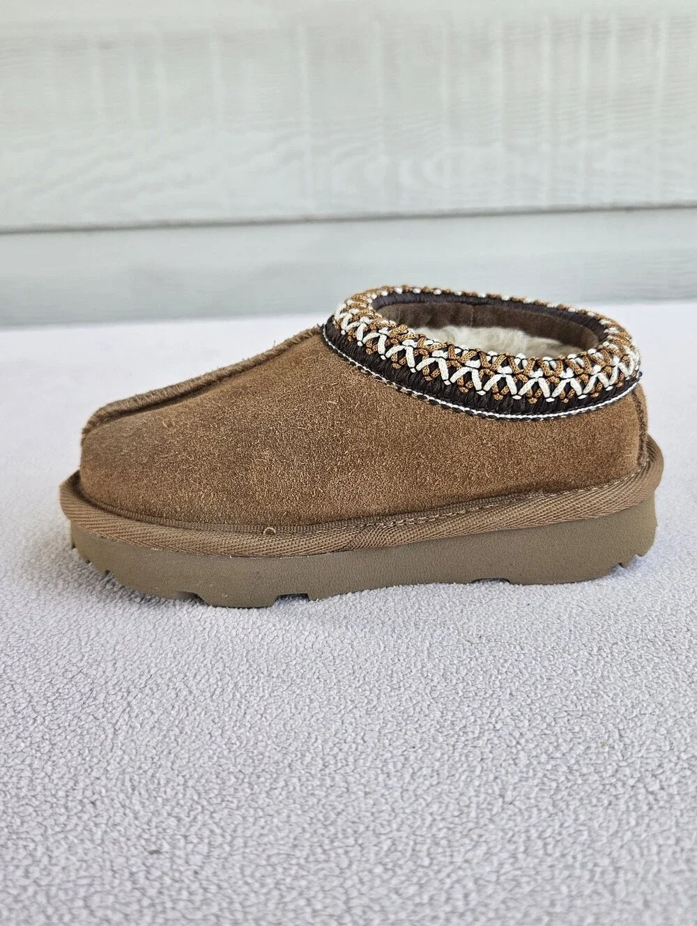 UGG Tasman II Clog House Slippers Toddler SZ 6 Chestnut Brown Slip-On